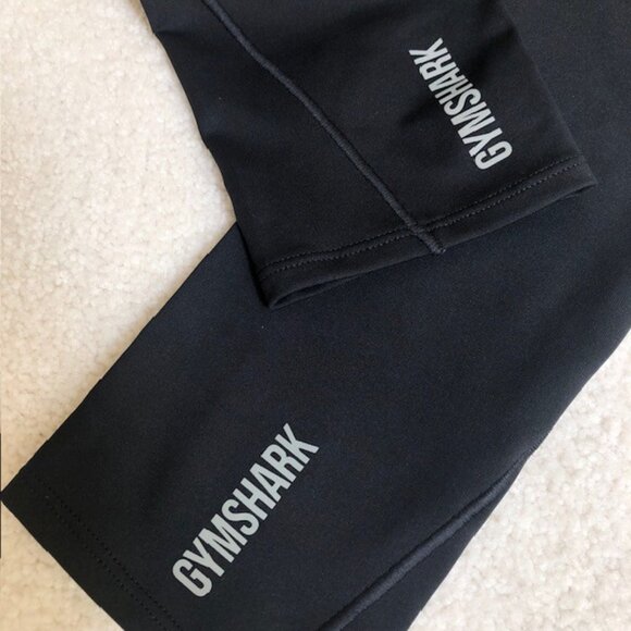 New / NWT Gymshark Speed Leggings / Running Tights B4A6V-BBBB, Black -Size Small - Picture 6 of 9